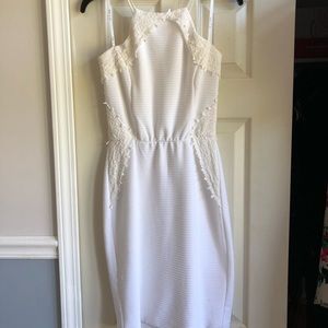 White fitted dress